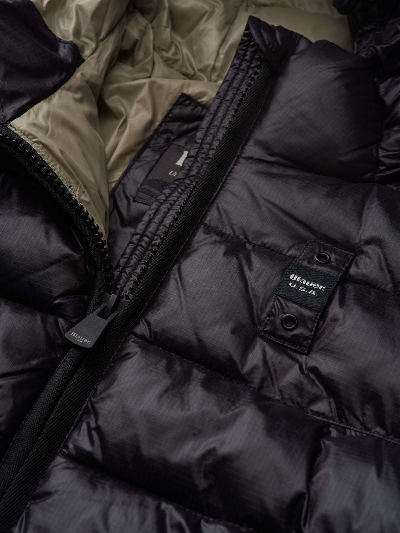 GIUBBETTO LUNGO MICRO RIP ADELAIDE - BLAUER