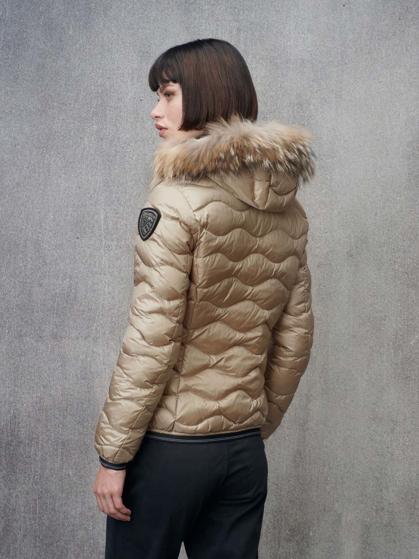 PIUMINO CON BORDO IN PELLICCIA ALDIE - BLAUER