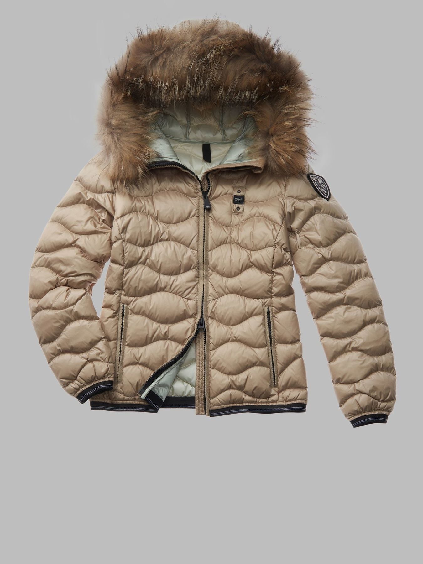 PIUMINO CON BORDO IN PELLICCIA ALDIE - BLAUER